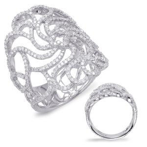 White Gold Diamond Fashion Ring