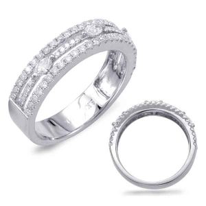 White Gold Diamond Fashion Ring