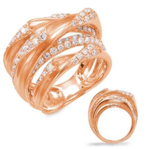 Rose Gold Diamond Fashion Ring