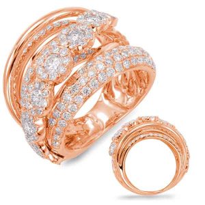Rose Gold Diamond Fashion Ring