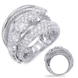 White Gold Diamond Fashion Ring