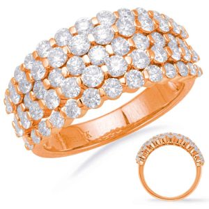 Rose Gold Diamond Fashion Ring