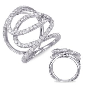 White Gold Diamond Fashion Ring