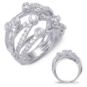 White Gold Diamond Fashion Ring