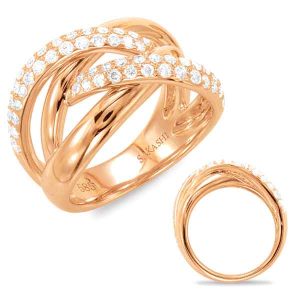 Rose Gold Diamond Fashion Ring