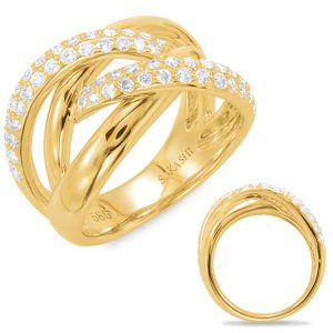 Yellow Gold Diamond Fashion Ring