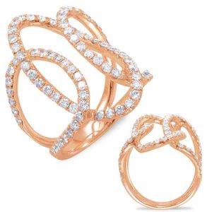 Rose Gold Diamond Fashion Ring