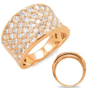 Rose Gold Diamond Fashion Ring