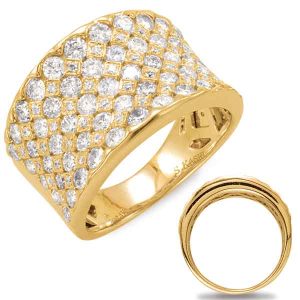Yellow Gold Diamond Fashion Ring