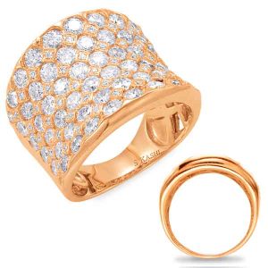 Rose Gold Diamond Fashion Ring