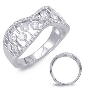 White Gold Diamond Fashion Ring