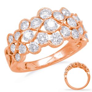 Rose Gold Diamond Fashion Ring