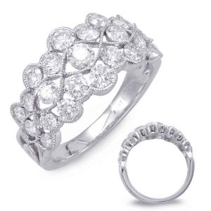 White Gold Diamond Fashion Ring