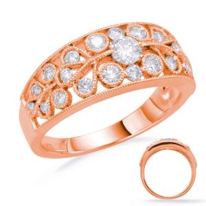 Rose Gold Diamond Fashion Ring