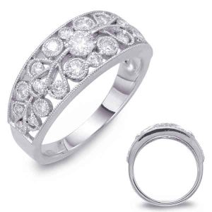White Gold Diamond Fashion Ring