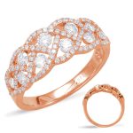 Rose Gold Diamond Fashion Ring