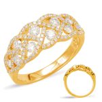 Yellow Gold Diamond Fashion Ring