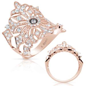 Rose Gold Diamond Fashion Ring
