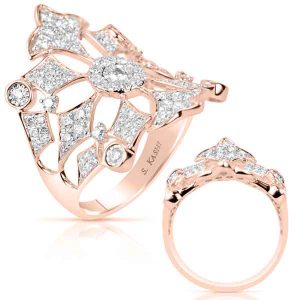 Rose Gold Diamond Fashion Ring
