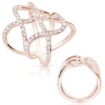 Rose Gold Diamond Fashion Ring