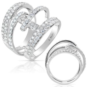 Platinum Diamond Fashion Ring