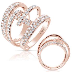 Rose Gold Diamond Fashion Ring