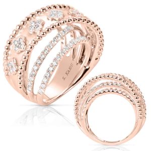 Rose Gold Diamond Fashion Ring