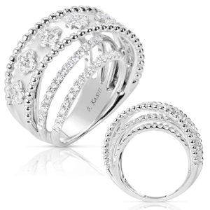 White Gold Diamond Fashion Ring