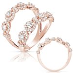 Rose Gold Diamond Fashion Ring