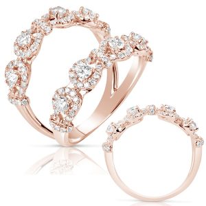 Rose Gold Diamond Fashion Ring
