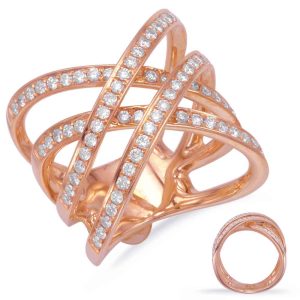 Rose Gold Diamond Fashion Ring