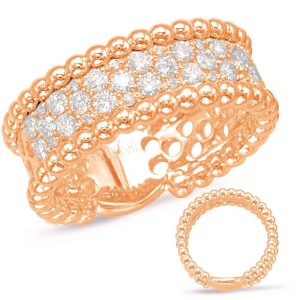 Rose Gold Diamond Fashion Ring