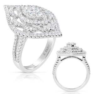 White Gold Diamond Fashion Ring