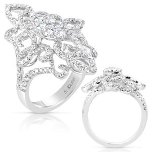 White Gold Diamond Fashion Ring