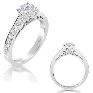 White Gold Diamond Fashion Ring