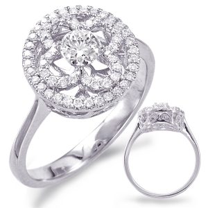 White Gold Diamond Fashion Ring