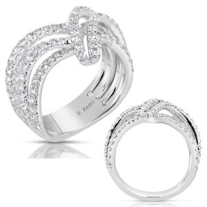 White Gold Diamond Fashion Ring