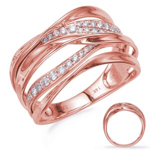 Rose Gold Diamond Fashion Ring