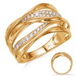 Yellow Gold Diamond Fashion Ring