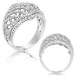 White Gold Diamond Fashion Ring