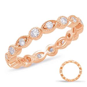 Rose Gold Stackable Eternity Band