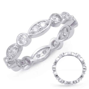 Platinum Stackable Eternity Band