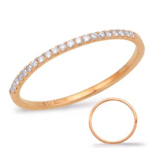 Pink Diamond Wedding Band