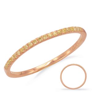 Yellow Diamond Wedding Band