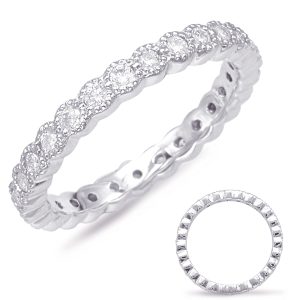 Platinum Stackable Eternity Band