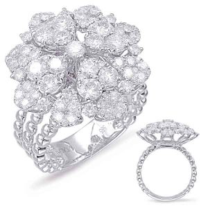 White Gold Diamond Fashion Ring