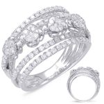 White Gold Diamond Fashion Ring