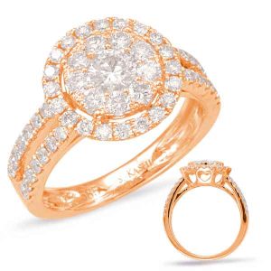 Rose Gold Diamond Fashion Ring