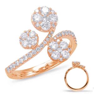 Rose Gold Diamond Fashion Ring