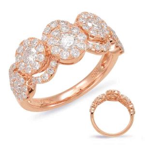 Rose Gold Diamond Fashion Ring